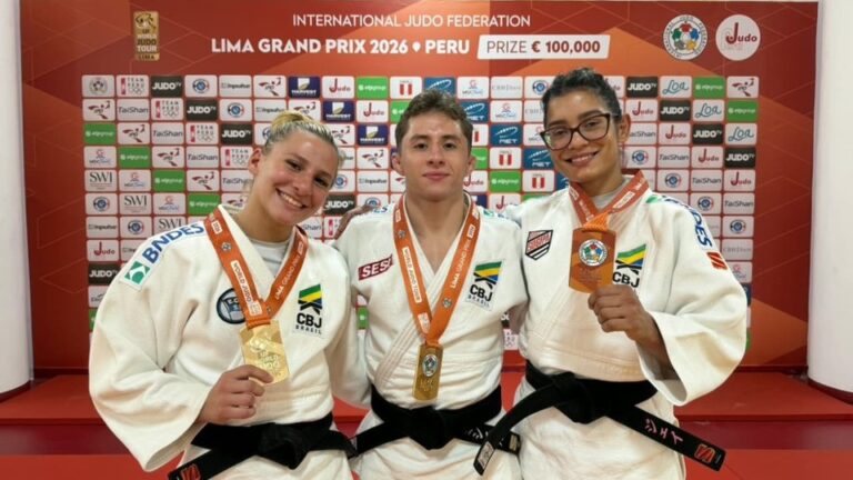 GRAND PRIX DE JUDÔ. LIMA. MEDALHAS. OURO. PRATA. BRONZE. BRASIL.