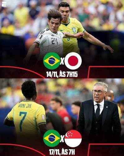AMISTOSO INTERNACIONAL. DATA FIFA. FEDERAÇÃO INETRNACIOANL DAS ASSOCIAÇÕES DE FUTEBOL. JAPÃO. SINGAPURA. BRASIL.