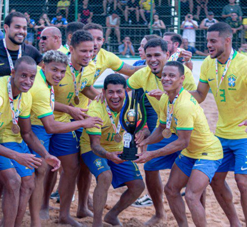 COPA DAS NAÇÕES. FUTEBOLD E AREIA. BRASIL. CAMPEÃO. EL SALVADOR. VICE-CAMPEÃO. BRASÍLIA-DF. CEILÂNDIA-DF. BEACH SOCCER.