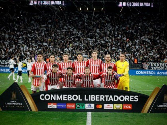 TAÇA LIBERTADORES DA AMÉRICA DE 2026. QUARTAS DE FINAL. JOGO DE VOLTA. SEGUNDO JOGO. SEGUNDA PARTIDA. CORINTHIANS-SP. BRASIL. ELIMINADO. ESTUDIANTES DE LA PLATA. ARGENTINA. CLASSIFICADO. SEMIFINAL. JOGO DE IDA. JOGO DE VOLTA. PRIMEIRO JOGO. PRIMEIRA PARTIDA. SEGUNDO JOGO. SEGUNDA PARTIDA. ESTUDIANTES DE LA PLATA. ARGENTINA. CONTRA. FLAMENGO-RJ. BRASIL. OU. INDEPENDIENTE DEL VALLE. EQUADOR.