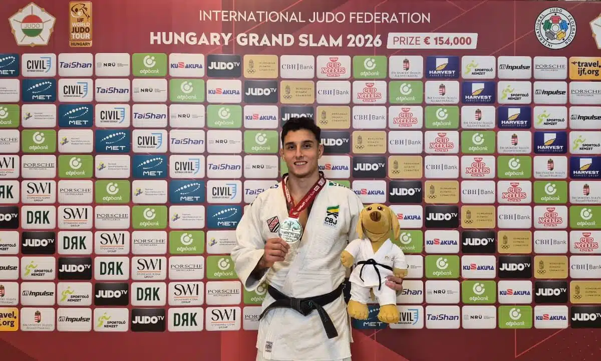 GUILHERME SCHIMIDT. OURO. JUDÔ. GRAND SLAM DE JUDÔ. BUDAPESTE. HUNGRIA.