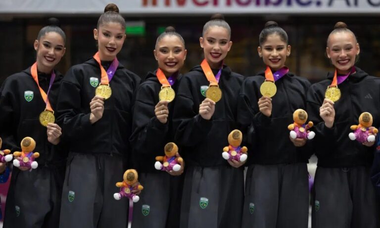 GINÁSTICA RÍTMICA. BRASIL. MEDALHA DE OURO.