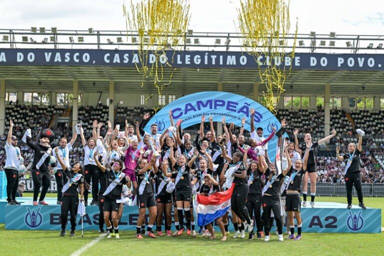 CAMPEONATO BRASILEIRO DE FUTEBOL FEMININO DA SÉRIE A2. FINAL. JOGO DE VOLTA. SEGUNDO JOGO. SEGUNDA PARTIDA. VASCO-RJ. CAMPEÃO. ITABIRITOP-MG. VICE-CAMPEÃO.