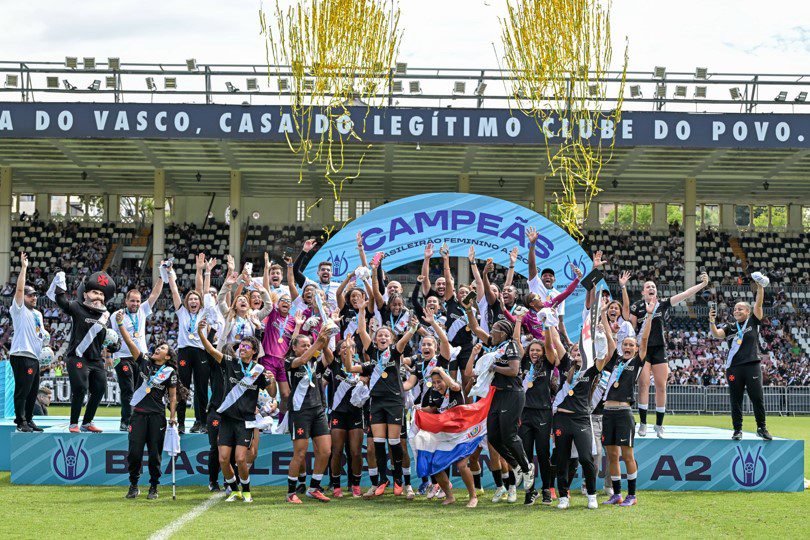 CAMPEONATO BRASILEIRO DE FUTEBOL FEMININO DA SÉRIE A2. FINAL. JOGO DE VOLTA. SEGUNDO JOGO. SEGUNDA PARTIDA. VASCO-RJ. CAMPEÃO. ITABIRITOP-MG. VICE-CAMPEÃO.